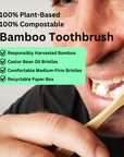 Fully Compostable Bamboo Toothbrush