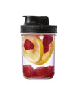 Jarware Black Spout Lid for Wide Mouth Mason Jar