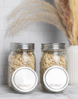 Jarware Stainless Steel Mason Jar Lids, Set of 8