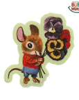 Three Potato Four - 3P4 x Richard Scarry® - Mouse Bouquet Sticker