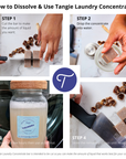 Tangie Laundry Concentrate Bar – Makes 1 Gallon, Zero Waste