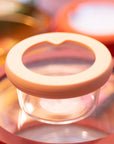 Glass Bowl Lid with Silicone Seal – XSmall – Terra Cotta