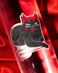 Devil Cat - Mirror Sticker