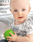 CaaOcho Natural Rubber Toys - Natural Rubber 3" Sensory Ball Meadow, Eco-Friendly
