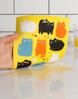 Purrfect Pals Swedish Dishcloth
