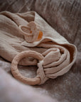 Comforter with teether, creme