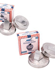 Mason Jar Lifestyle - Grain Dispenser Stainless Steel Lids for Mason Jars 2 Pack