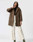 Ladies Cheetah Print Coat