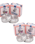 Mason Jar Lifestyle - Sugar Dispensing Stainless Steel Lids for Mason Jars 2 Pack
