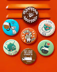 Badge Bomb - Coffee Cat Big Magnet