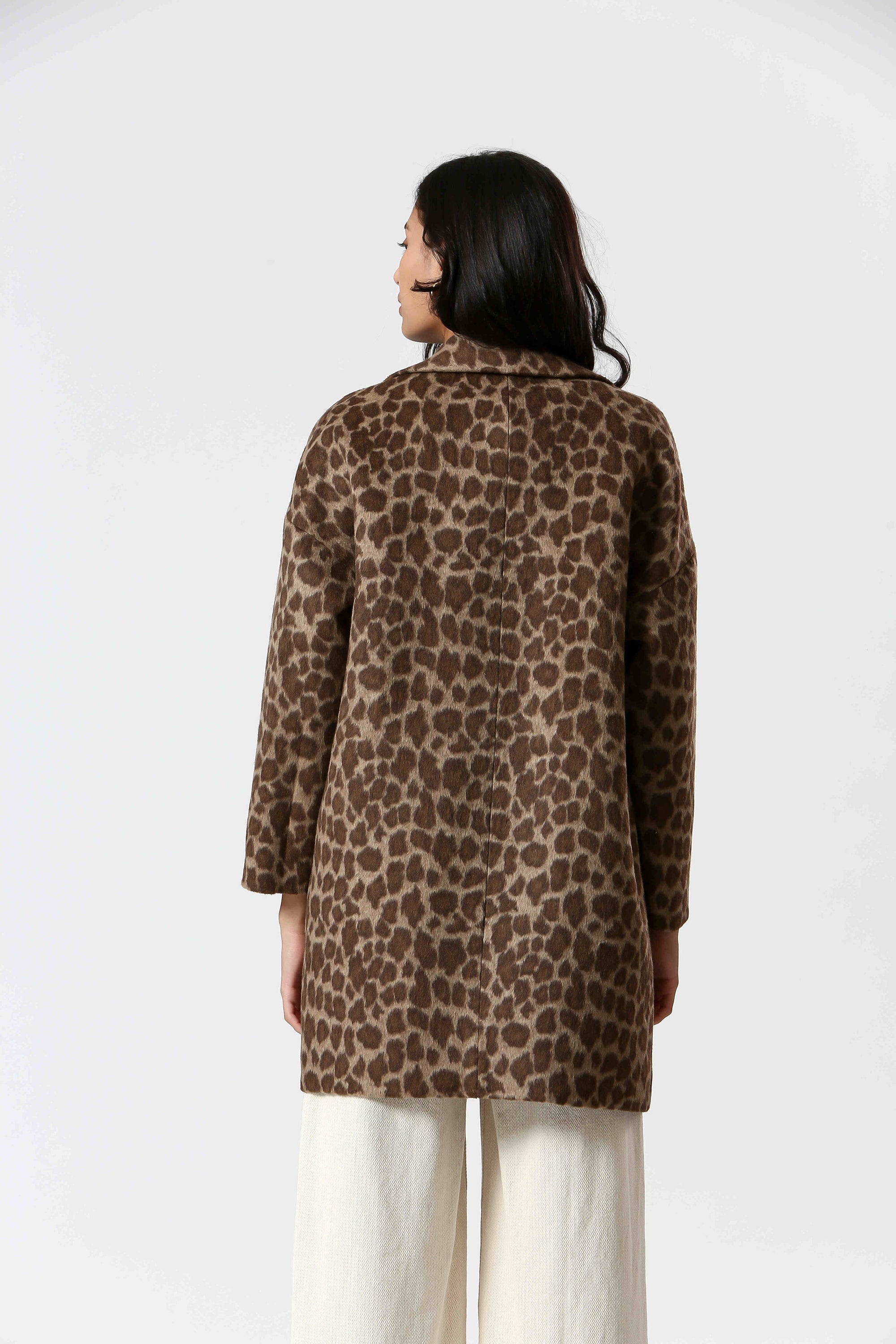 Ladies Cheetah Print Coat