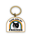 Cats Are My Friends Keychain