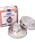 Mason Jar Lifestyle - Grain Dispenser Stainless Steel Lids for Mason Jars 2 Pack