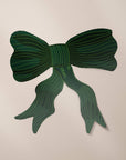One & Only Paper - Green Striped Bow Matte Gift Label Sticker