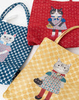 Kusuguru "Honey Bean Princes" Jacquard Tote Premium Chenille