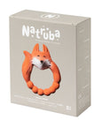 Natural rubber Teether Fox - Orange