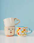Striped Face Mug