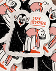 Hydrated Vampire Sticker by Gemma Correll
