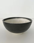 fort & field - 3 sizes of nestling mortars neutral charcoal ceramic pottery