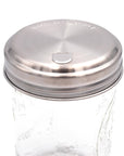 Mason Jar Lifestyle - Sugar Dispensing Stainless Steel Lids for Mason Jars 2 Pack