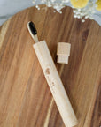 Bamboo Toothbrush Travel Case + Toothbrush Set
