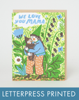 Egg Press Manufacturing - Gnome Mama Love Letterpress Greeting Card by Phoebe Wahl