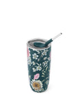 24oz Midnight Botanical Tumbler with Straw