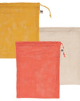 Le Marche Coral Mesh Produce Bags Set of 3