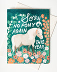 Bromstad Printing Co. - No Pony Birthday - Risograph Card
