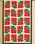 One & Only Paper - Red and Green Floral Tea Towel
