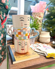 Striped Face Mug