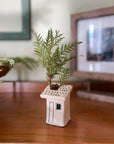 House Bud Vase - Handmade Ceramic Flower Vase