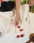 VARIETY PACK Reusable Organic Cotton Vegetable Saver Bags