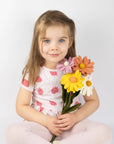 Pastel Daisy Felt Flower Stems