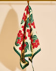 One & Only Paper - Red and Green Floral Tea Towel