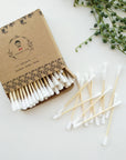Organic Bamboo Cotton Buds - Biodegradable - 100 Pack