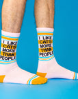 I Like Cats More Than People Gym Crew Socks