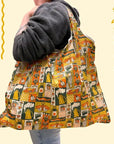 Autumnal Quilt Packable Tote Bag