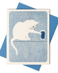 Bromstad Printing Co. - Water Glass - Risograph Card