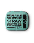 GoSili - 40 Ct Display X-Long Reusable Straw In Case, Assort Colors