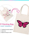 Paint Your Numbers - Pink Flutter Tote Paint by Numbers Kit