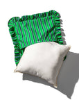 Puebco - Shirt Fabric Ruffle Cushion Cover