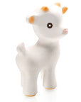 CaaOcho Natural Rubber Toys - Natural Rubber Teether Goat, Non-Toxic, Mold-free Design