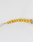 Silicone Bead & Wood Ring Pacifier Clip