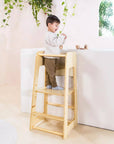 Educational Tower - Natural Wood