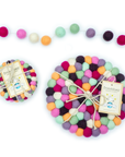 Friendsheep - Macarons Holiday Eco Wool Garland Ornament