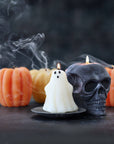 Ghost Candle – 100% Beeswax – Natural – 3” Handcrafted