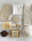 fort & field - Natural ramie fiber bath loofah sponge pouf