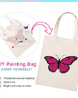 Paint Your Numbers - Pink Flutter Tote Paint by Numbers Kit