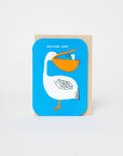 Egg Press Manufacturing - Baby Congrats Pelican Welcome Letterpress Greeting Card by Egg Press